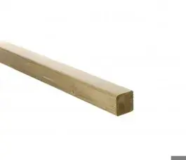Vuren 45x45x3000 mm gewolmaniseerd geschaafd
