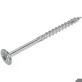 8.0x100/60 Houtbouwschroef TK Verzinkt Torx Dynaplus doos a 50 stuks