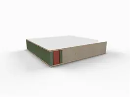 Boarddeur 2315 mm hoog stomp gegrond brandvertragend 30+ slotgatboring N1200