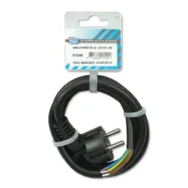 Aansluitsnoer 3x1,5Q Vinyl Zwart 1,50 meter