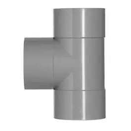 T-stuk 90° DW 75x75mm 3x Lijmmof