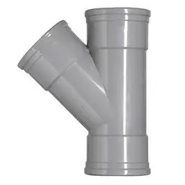 T-stuk 45° DW Komo 110x110mm 3x Manchetmof