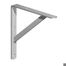 25x40cm Plankdrager met steun gegalvaniseerd