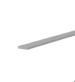 15x2mm Aluminium Platprofiel 3000mm lang