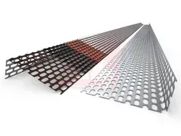Ventilatieprofiel 30x50x2500 mm Aluminium Zwart 2 zijdig geperforeerd