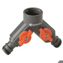 2 wegstuk 1/2" voor aan kraan Gardena 00936-20
