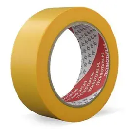 25mm Maskingtape UV Gold geel rol a 50 meter ( 6 maanden )