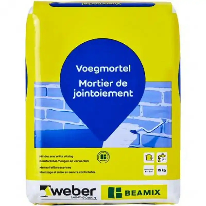 Weber Beamix Voegmortel lichtgrijs 15kg