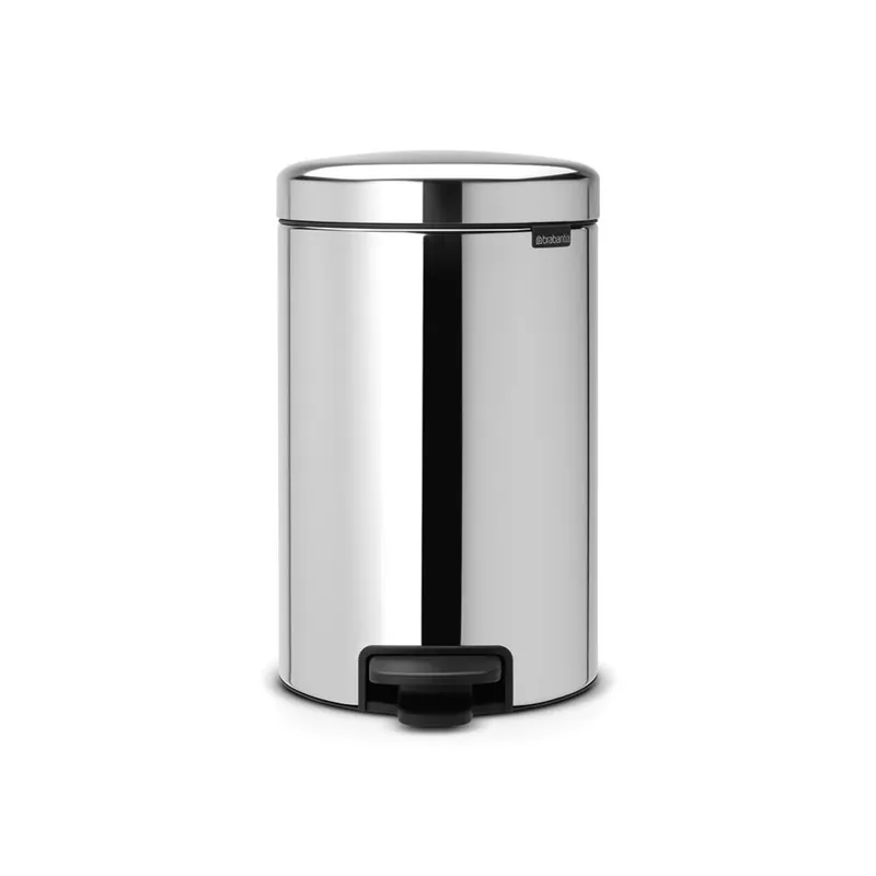 Brabantia NewIcon pedaalemmer 12 ltr. Brilliant Steel