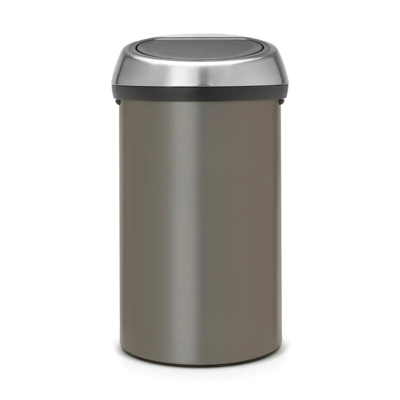 Brabantia Touch Bin afvalemmer 60 ltr. Platinum - Matt Steel Fingerprint Proof
