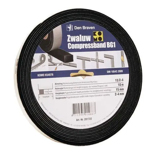 Zwaluw compressband 20x40mm rol 4,3m
