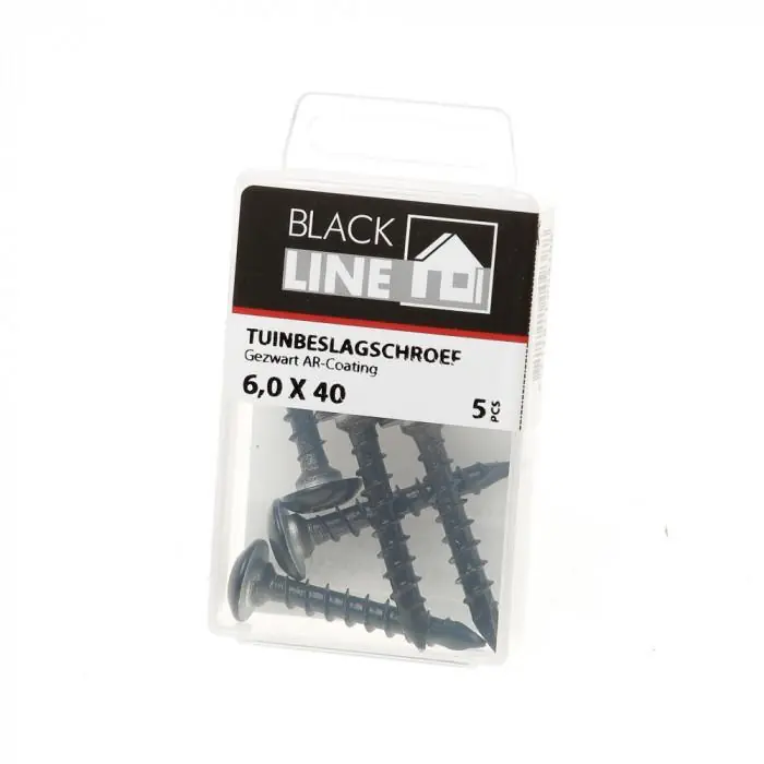 Blackline tuinbeslagschroef AR-coating OVK zwarte kop TX-30 6.0x40 (5)