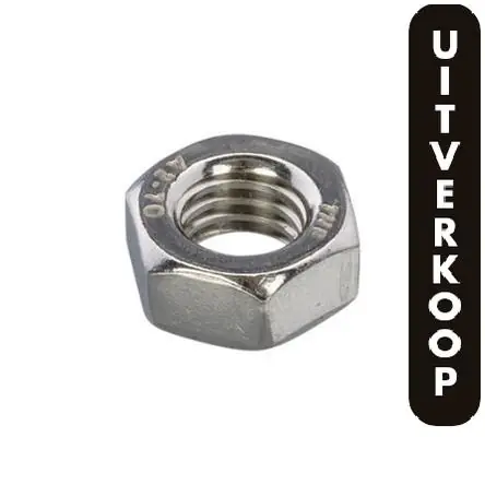 Proftec zeskantmoer RVS-A2 SW-19 DIN934 M12 (25)