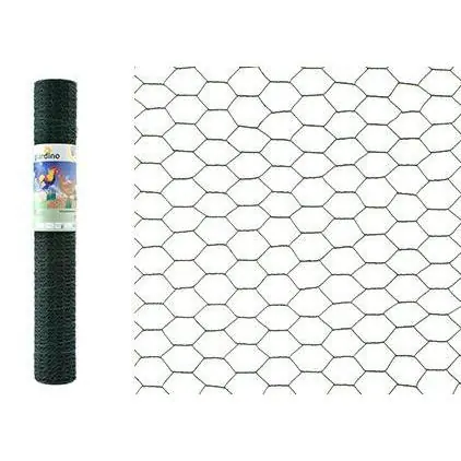 Giardino zeskant gaas 100cm x 10m RAL 6005 groen