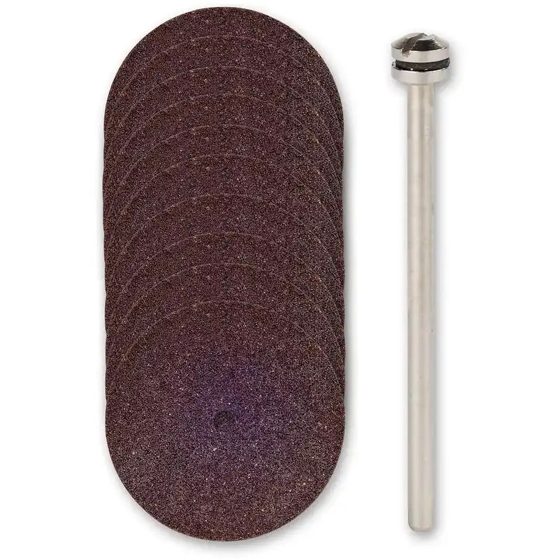 Proxxon Set doorslijpschijven Ø 22 mm, 10 st. + houder