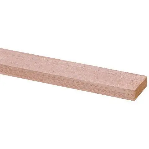 Schaaflat hardhout 12x35mm 210cm