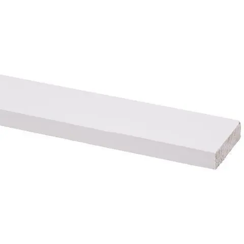 Schaaflat grenen gegrond 12x44mm wit 270cm