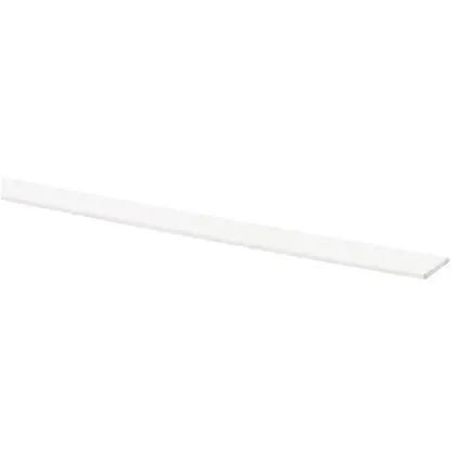 Afdekprofiel kunststof 2x20mm wit 260 cm.
