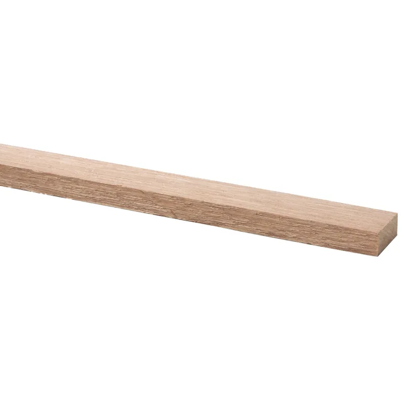 Schaaflat hardhout 12x27mm 270cm