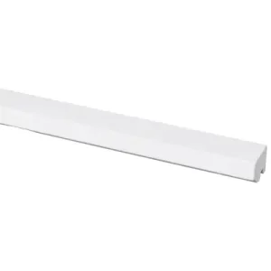 Glaslat hardhout wit gegrond 2700x21x23mm