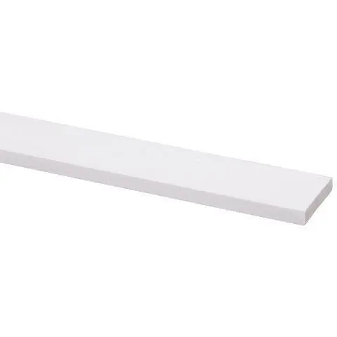 Schaaflat grenen gegrond 7x35mm wit 270cm