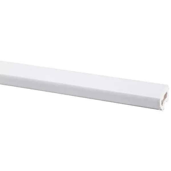 Glaslat hardhout wit gegrond 2700x24x28mm