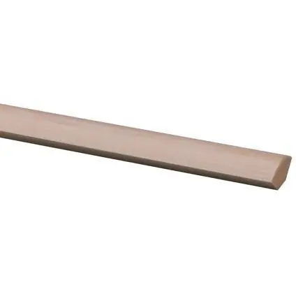 Kwartronde lat grenen 22x22mm 270 cm.