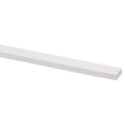 Schaaflat grenen gegrond 7x18mm wit 270cm