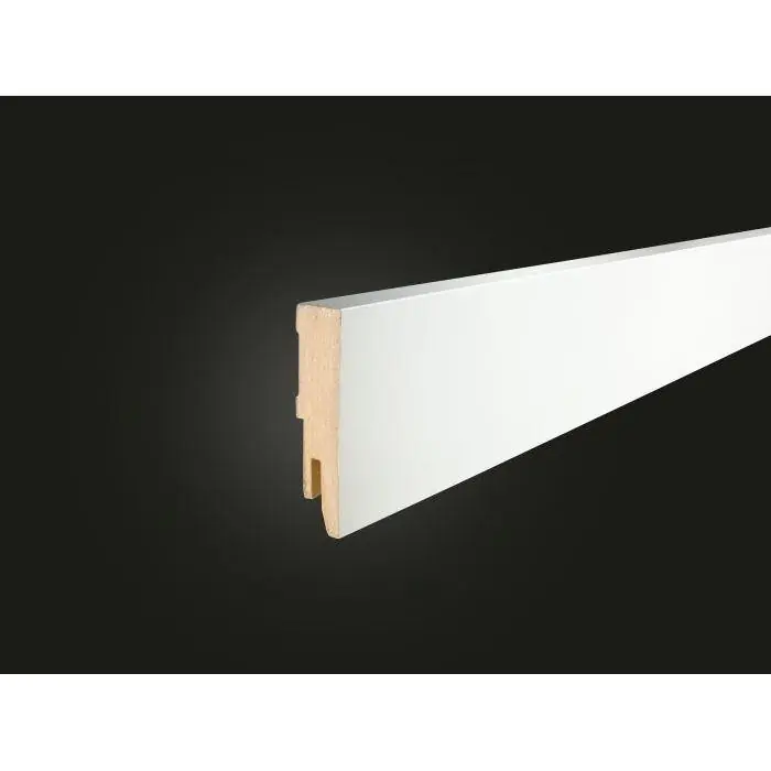Maclean robuustplint wit hoog 65mm 240 cm.