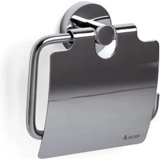 Smedbo Home toiletrolhouder met klep HK3414 chroom