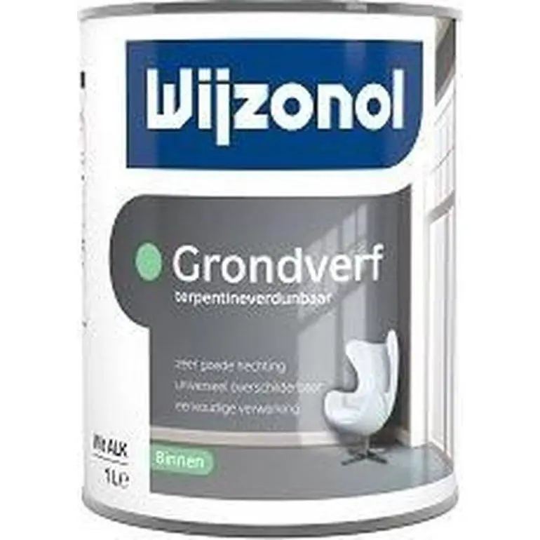 Wijzonol Int grondverf alkyd wit 500ml