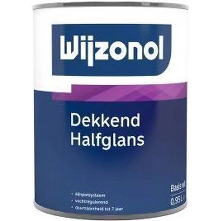 Wijzonol Dekkend Halfglans BW