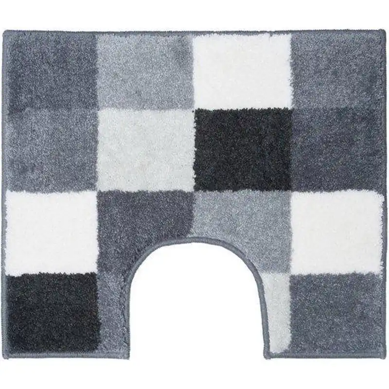 Casilin Blocks toiletmat grijs 50x60