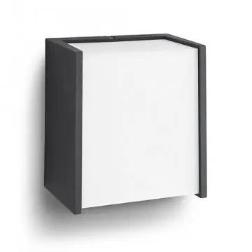 Wandlamp Philips Macaw zwart 1x3W