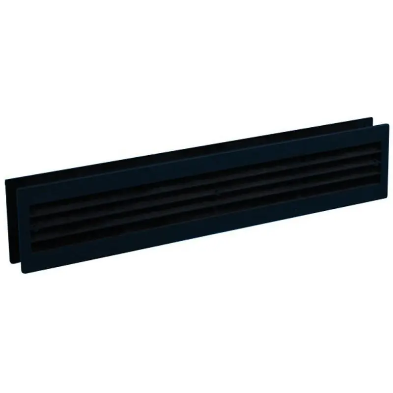 Nedco deurventilatierooster 455x90mm zwart