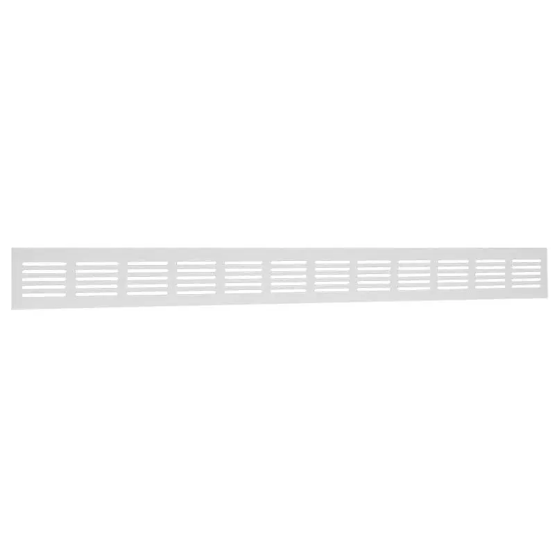 Nedco plintrooster alum. 600 x 60 mm wit