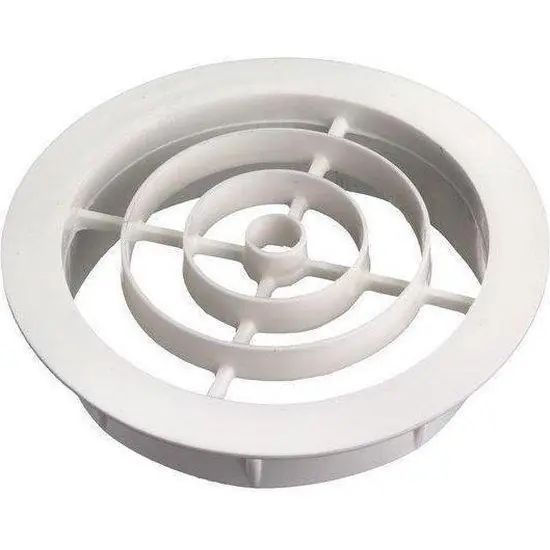 Ventilatierooster 150 mm. wit