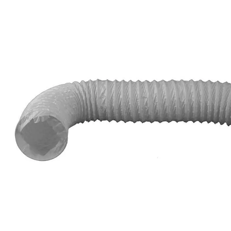 Kunststof afvoerslang 150 mm. 1,5 mtr. wit