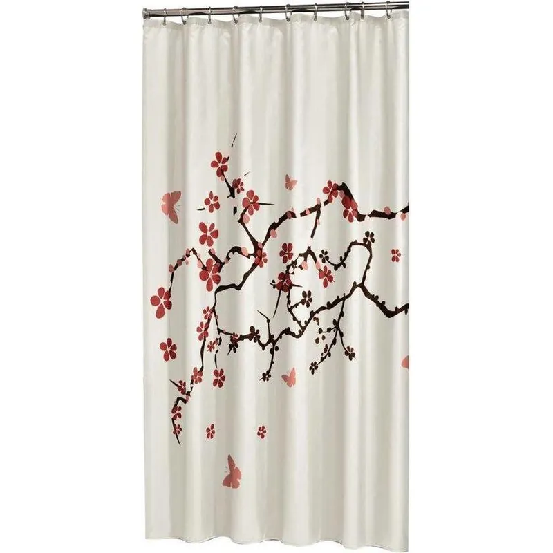 Sealskin Blossom douchegordijn polyester 180x200 rood
