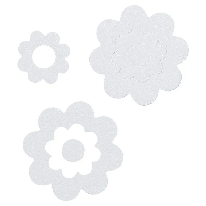 Sealskin badbloem zelfklevende antislip stickers vinyl wit (7 stuks)