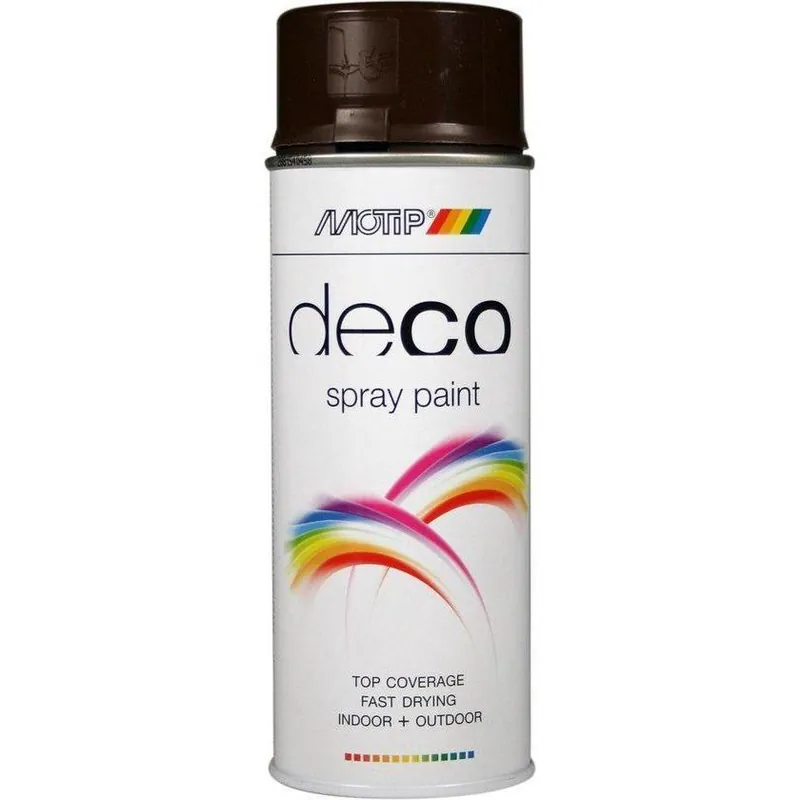MoTip colors hoogglans RAL8017 choco bruin 400 ml.