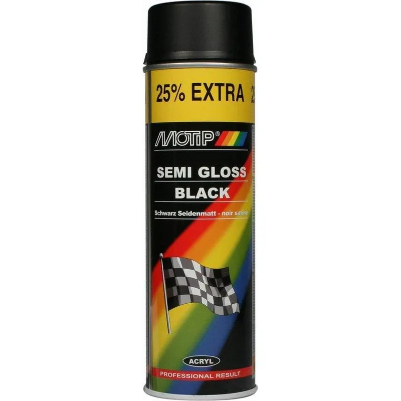 MoTip Rallye zijdeglans zwart 400 ml 4001
