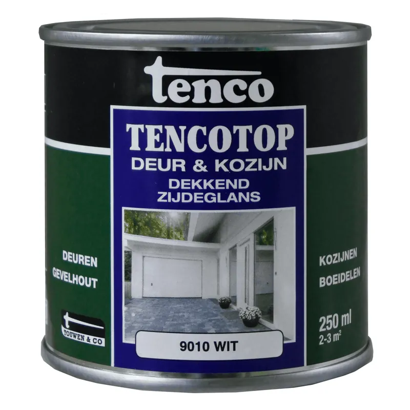 Tenco Top dekkend zijdeglans 9010 250 ml.