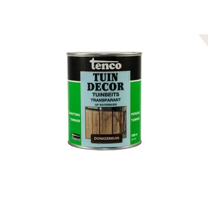 Tenco Tuindecor transparant donker bruin 1 liter