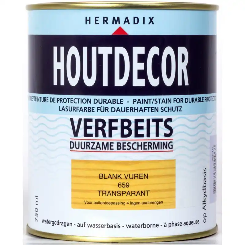 Hermadix houtdecor 659 blank vuren 750 ml