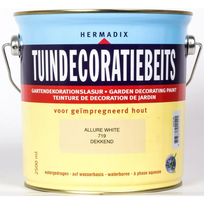 Hermadix tuindecoratiebeits 719 allure white 2,5 liter