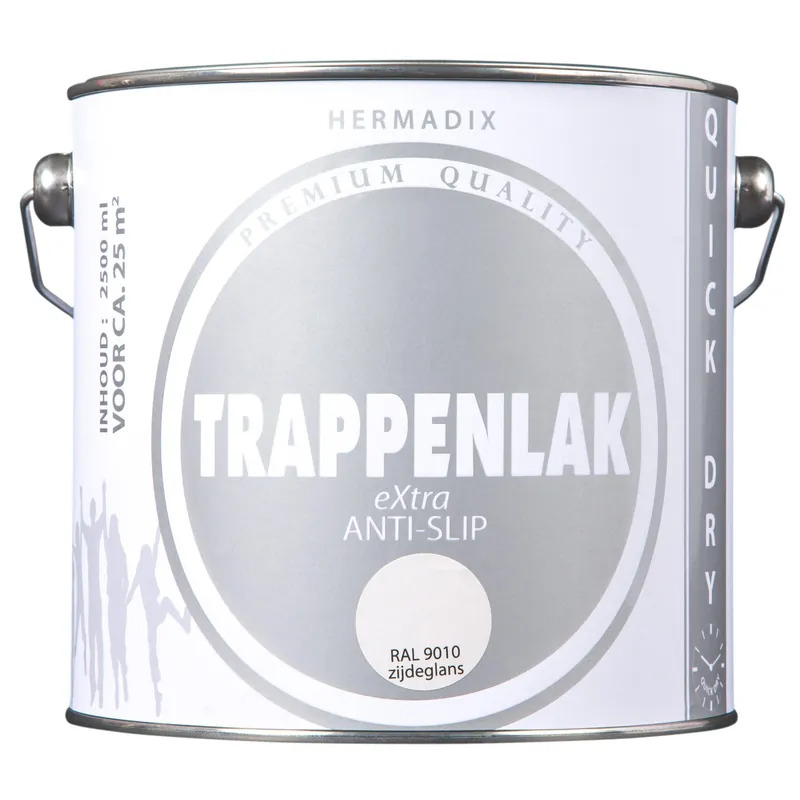 Hermadix trappenlak extra RAL 9010 2,5 liter