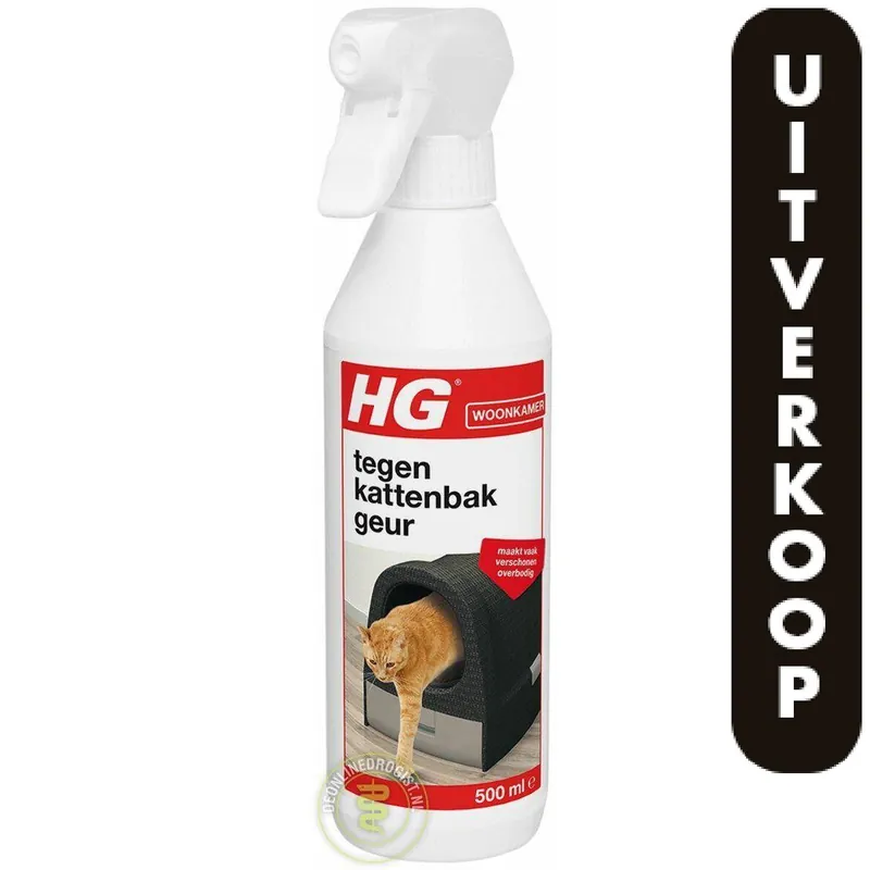 HG tegen kattenbakgeur 500 ml.