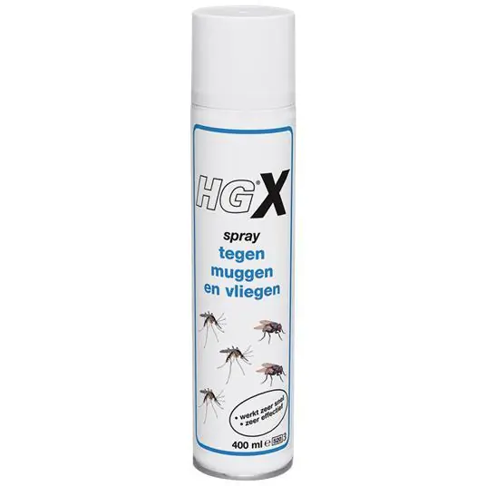 HGX tegen muggen en vliegen 400 ml.