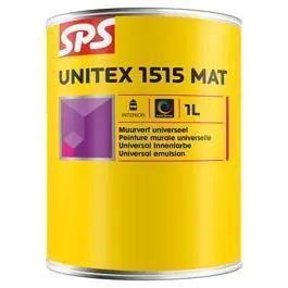 SPS Unitex muurverf 1515 mat wit P binnen 1l